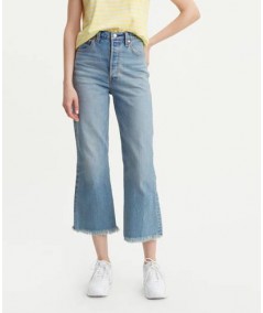 RIBCAGE CROP FLARE JEANS